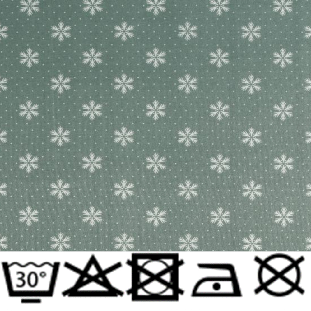 Dekostoff  Weihnachten 70g/m² - 160cm - 100% Polyester - Eis-Grün (3)