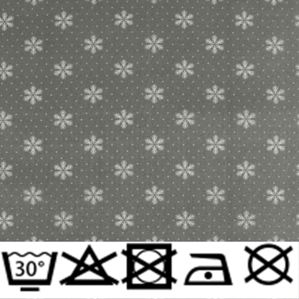 Dekostoff  Weihnachten 70g/m² - 160cm - 100% Polyester - Grau (4)