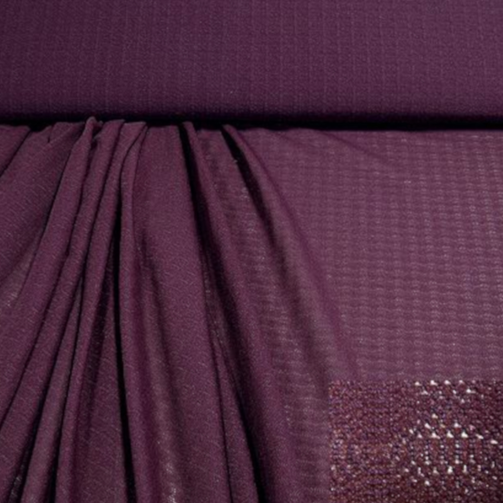 1m | Feinjersey - in sich gemustert - bordeaux (3287)