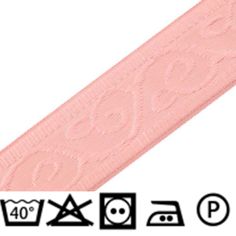Webband 26mm Breite - aus 100% Polyester - in puderig hell