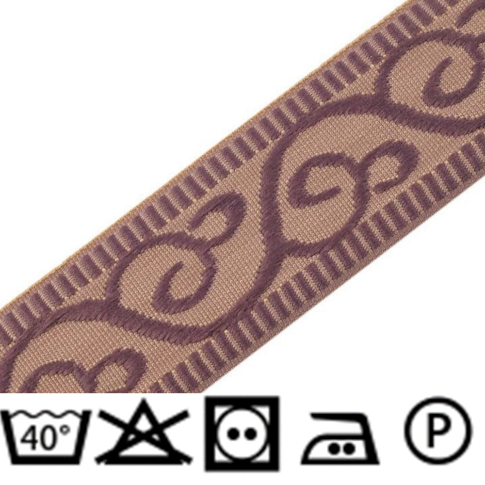 Webband 26mm Breite - aus 100% Polyester - in puderig / grau