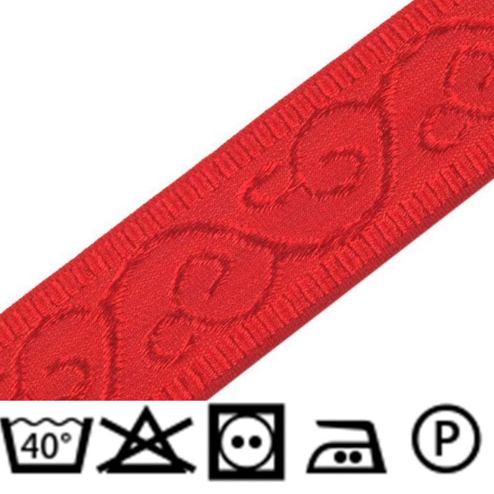 Webband 26mm Breite - aus 100% Polyester - in rot