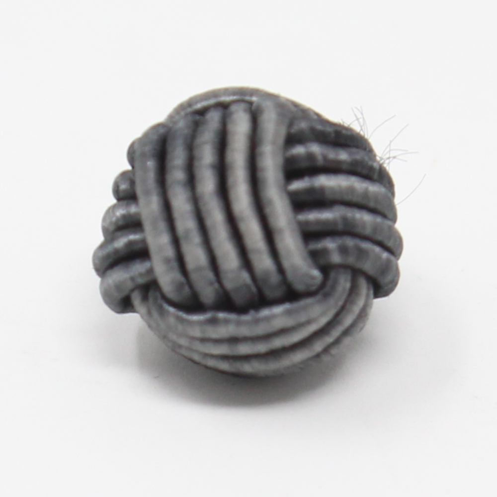 10x Posamentenknopf Ø 12mm in grau (5)