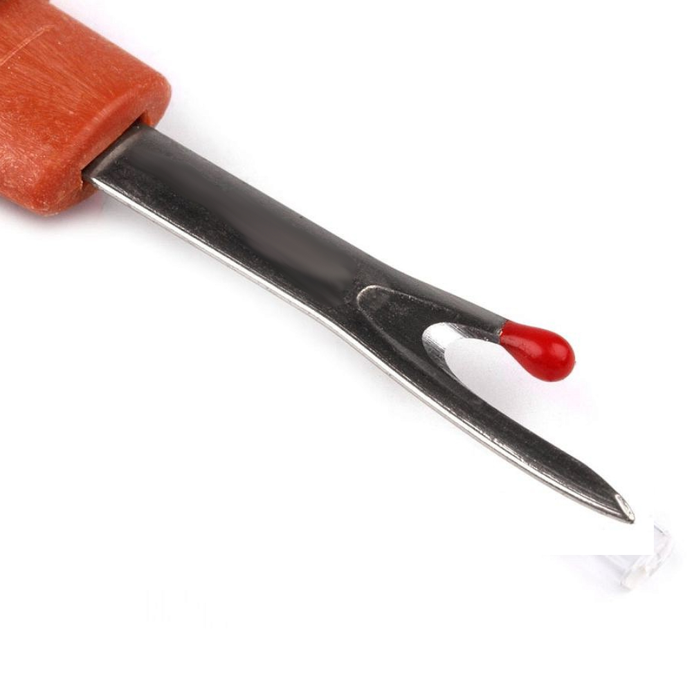 Nahttrenner mit Kunststoffgriff in Holzoptik - 13cm Länge