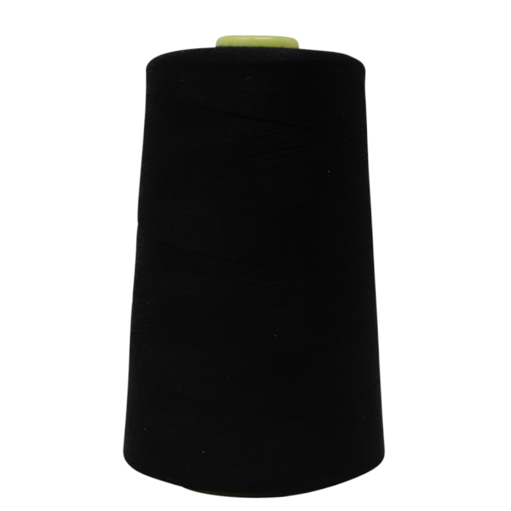 5000 yrd Overlockgarn 40/2 Polyester in Schwarz (A807)
