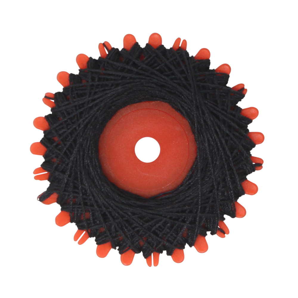 4er Set Sternzwirne, je 20 Meter Lauflänge, aus 100% Polyester in SCHWARZ
