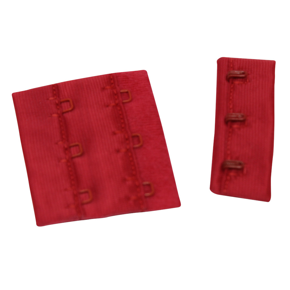 3 Stück BH-Verlängerung - 3x2 - (4x5cm) in Rot