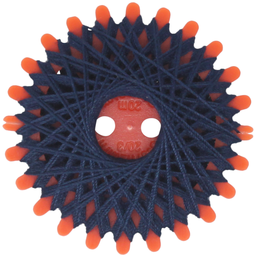 4er Set Sternzwirne, je 20 Meter Lauflänge, aus 100% Polyester in Tintendunkelblau