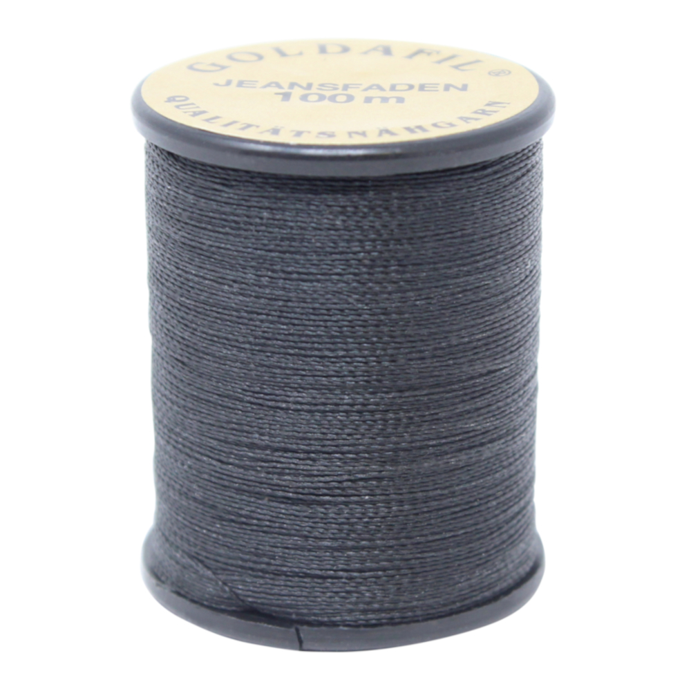100 Meter Jeansnähgarn - 210D/2 - 100% Nylon Farbe: SCHWARZ