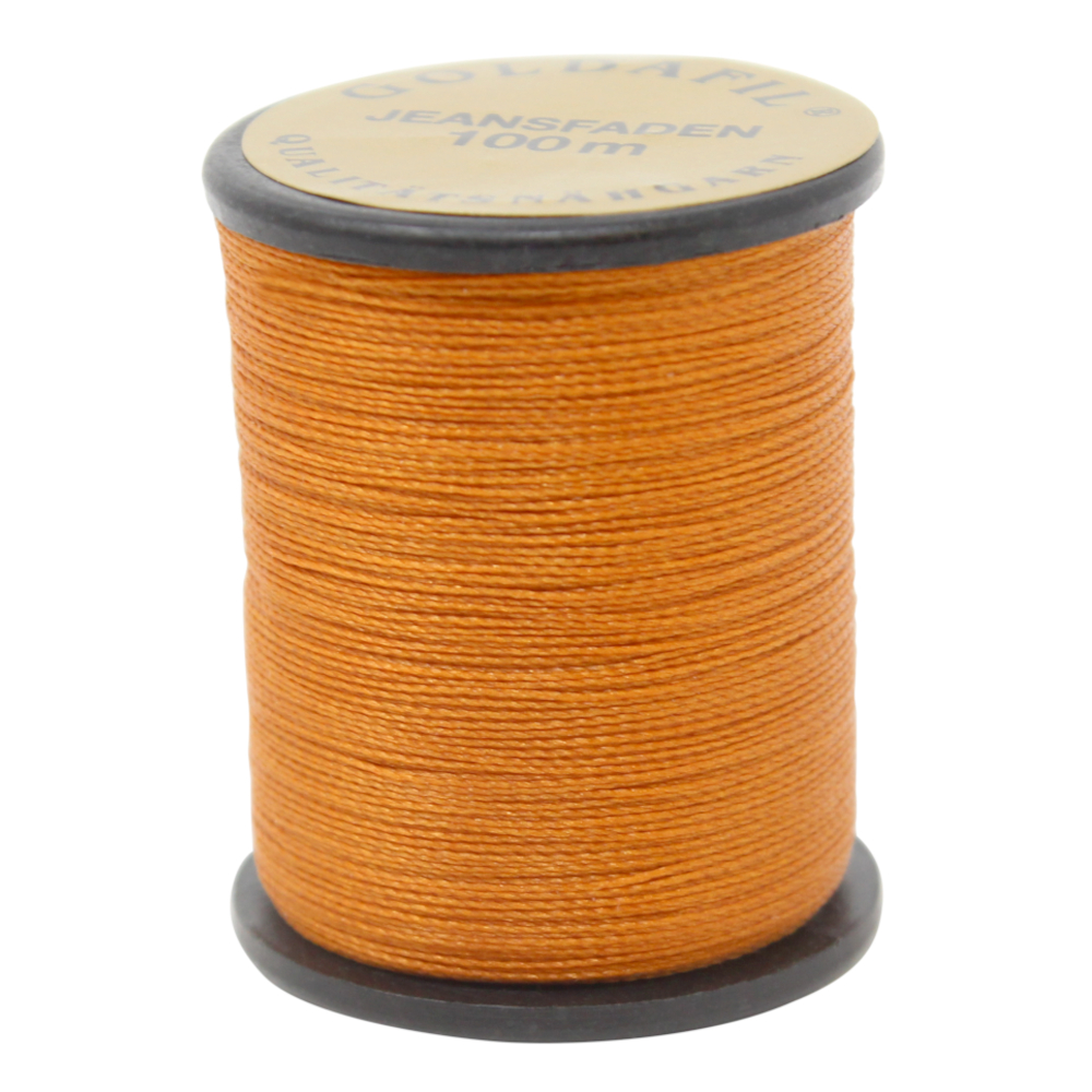 100 Meter Jeansnähgarn - 210D/2 - 100% Nylon Farbe: GOLDKUPFER