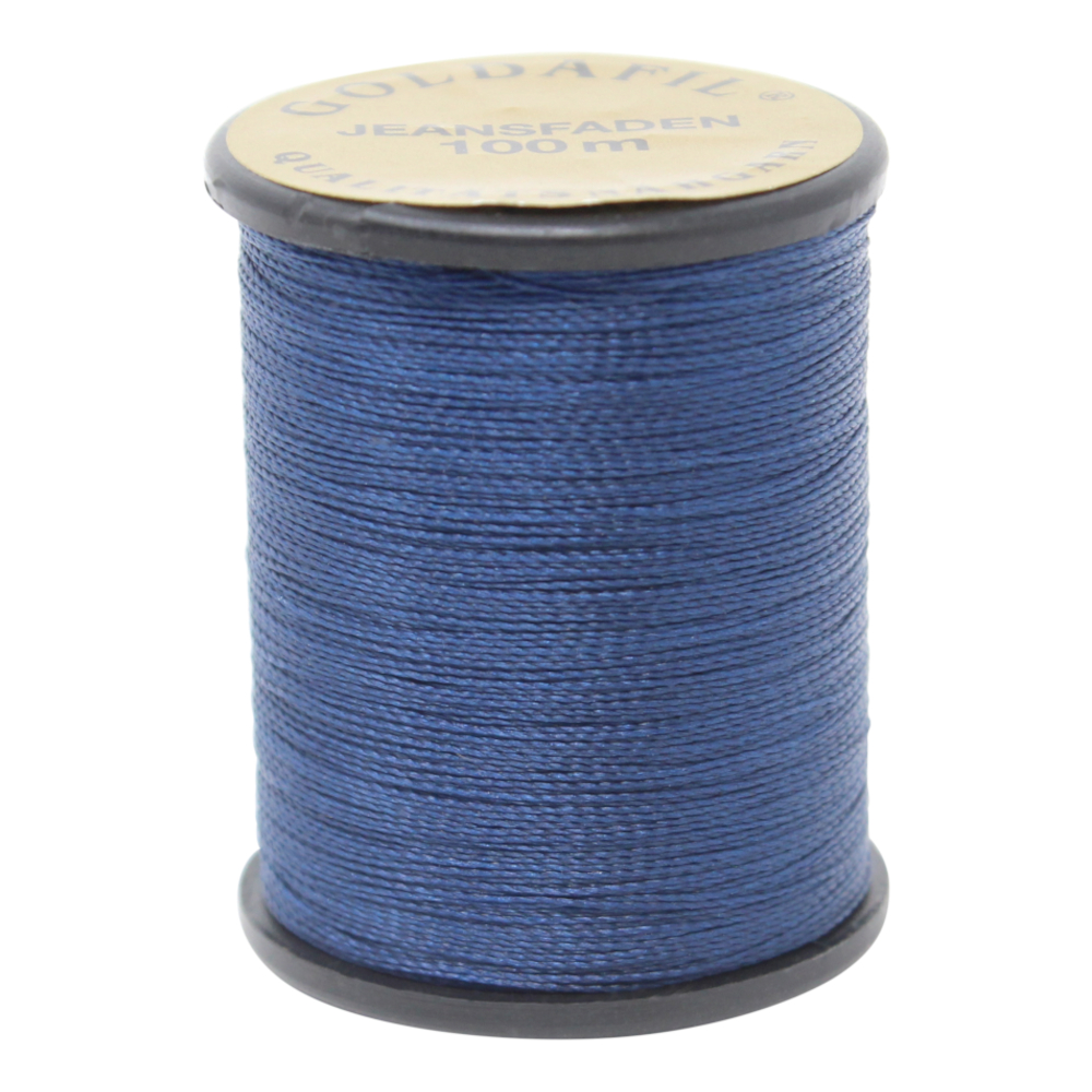 100 Meter Jeansnähgarn - 210D/2 - 100% Nylon Farbe: DUNKELBLAU