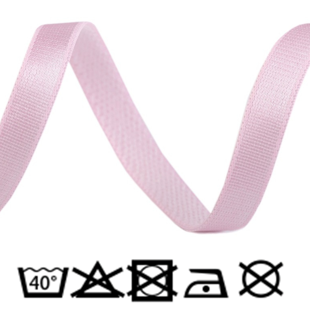 Träger Gummiband aus Satin 10 mm in Hellrosa (2)