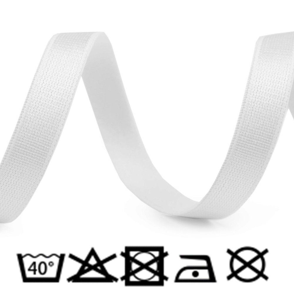 Träger Gummiband aus Satin 10 mm in Hell-Grau (3)