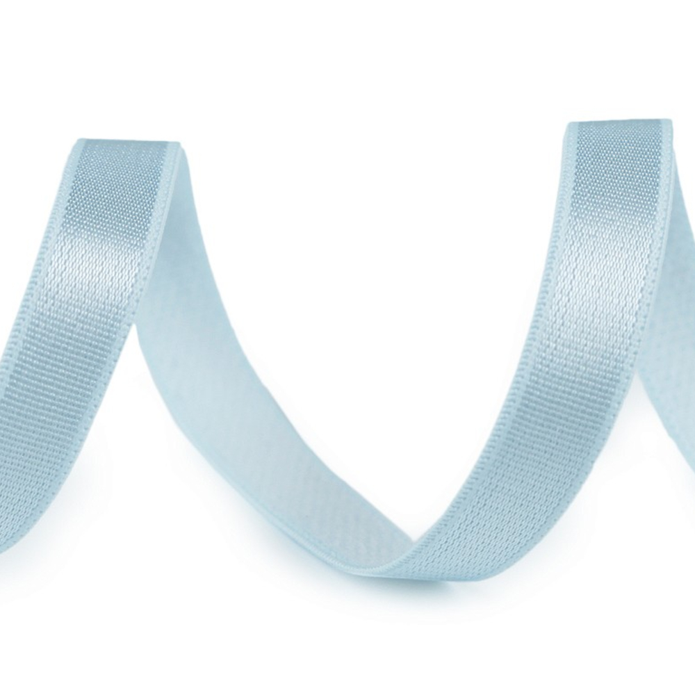 Träger Gummiband aus Satin 10 mm in Eisblau (8)