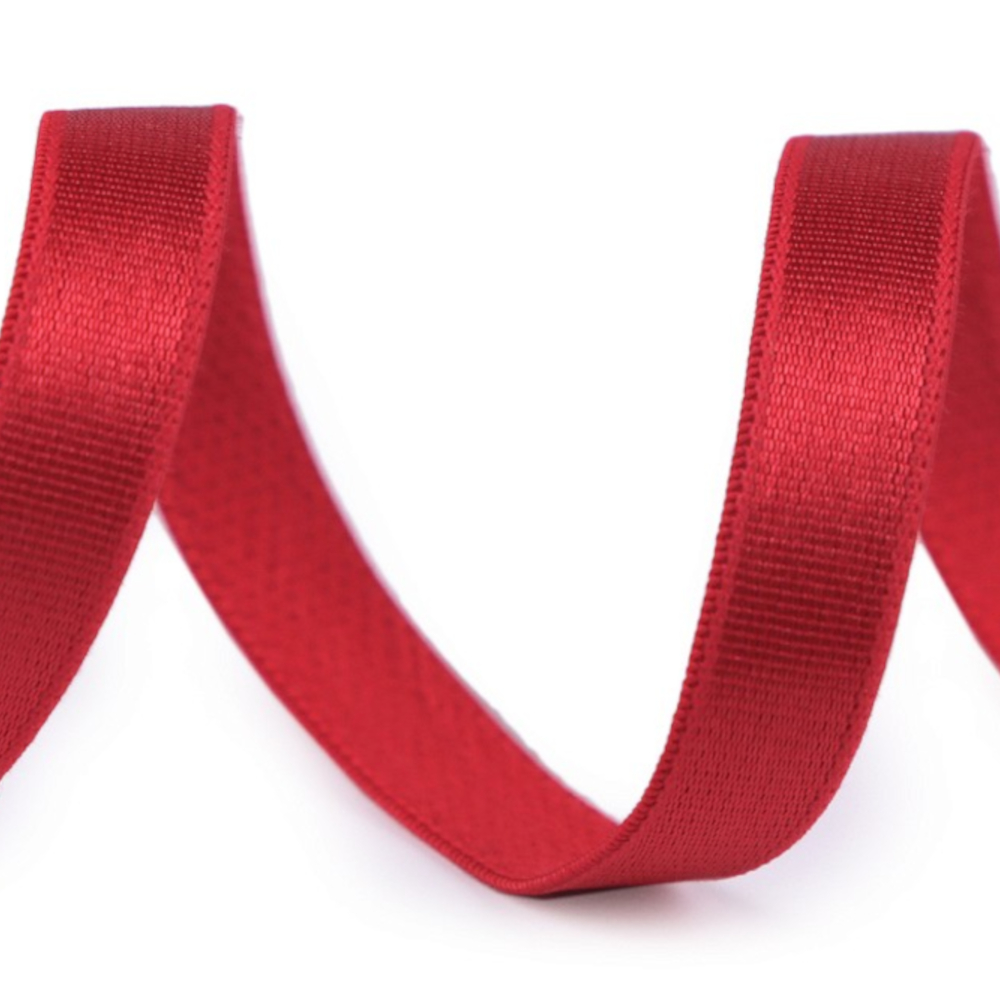 Träger Gummiband aus Satin 10 mm in Rot (9)