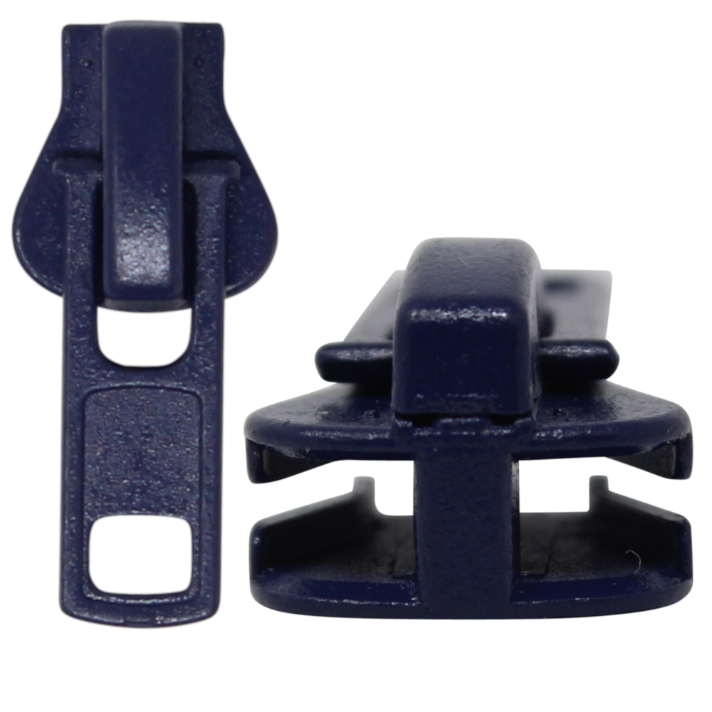 2x 8 mm Zipper für Krampenreißverschlüsse - Medieval Blue (1-330)