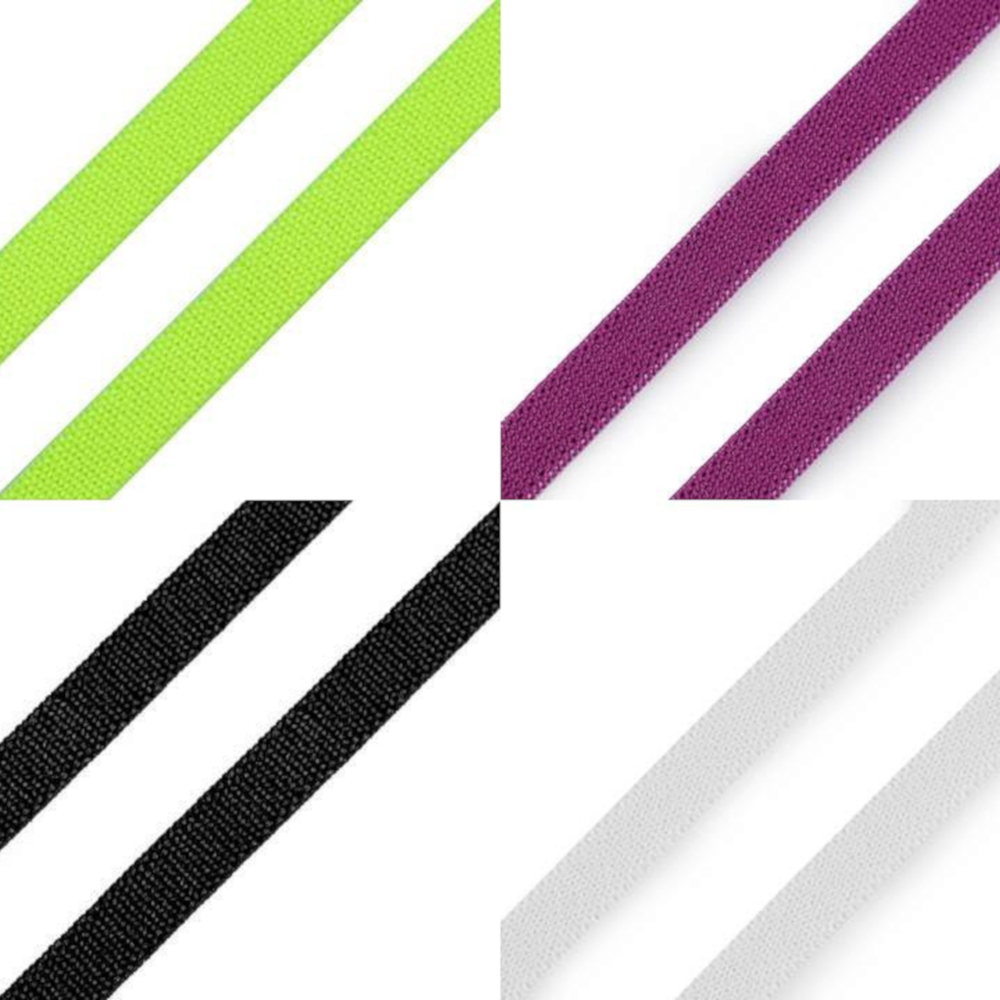 8 mm weiches flaches Gummiband - verschiedene Farben