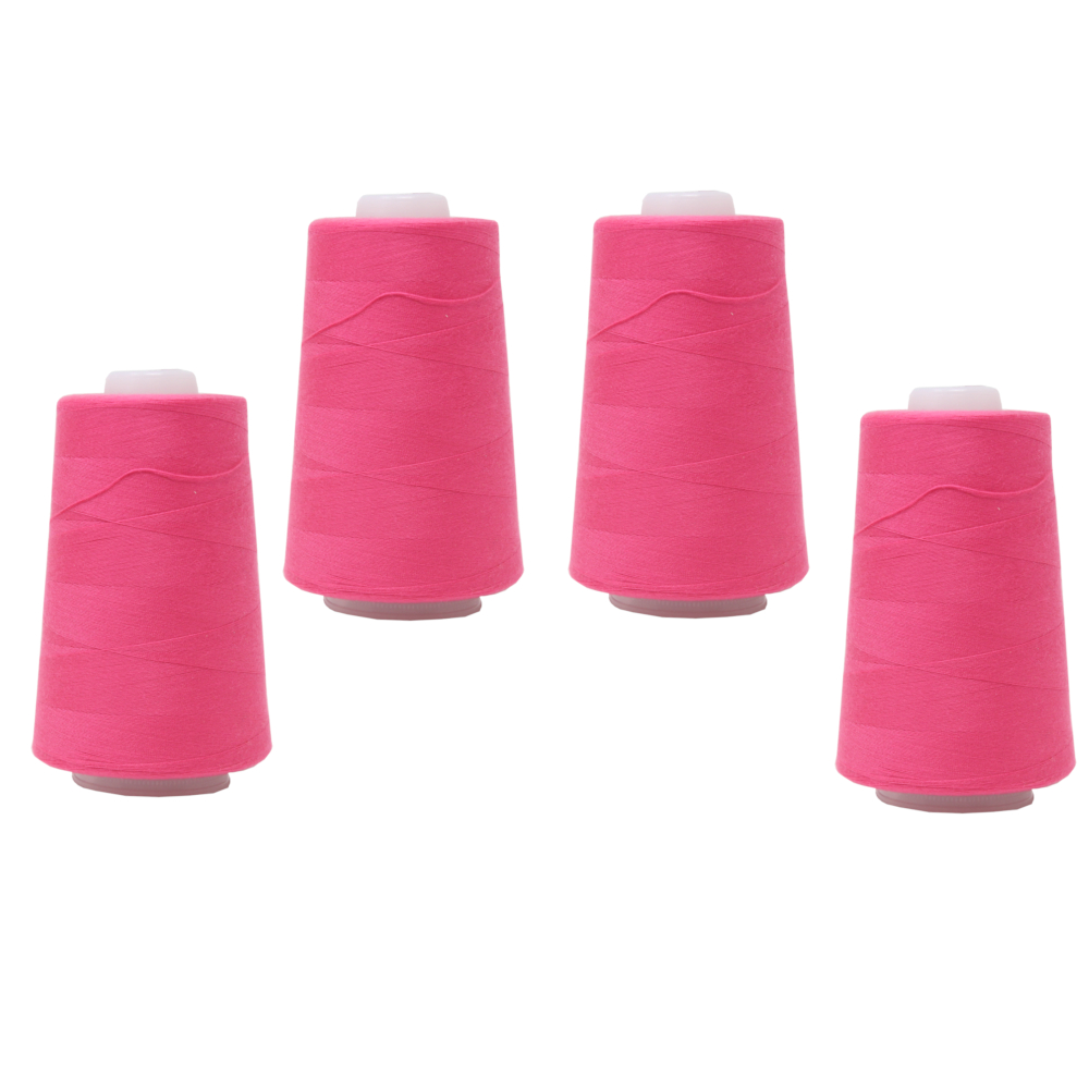 4 Konen - 3000 yrd Overlockgarn 011 - Pink