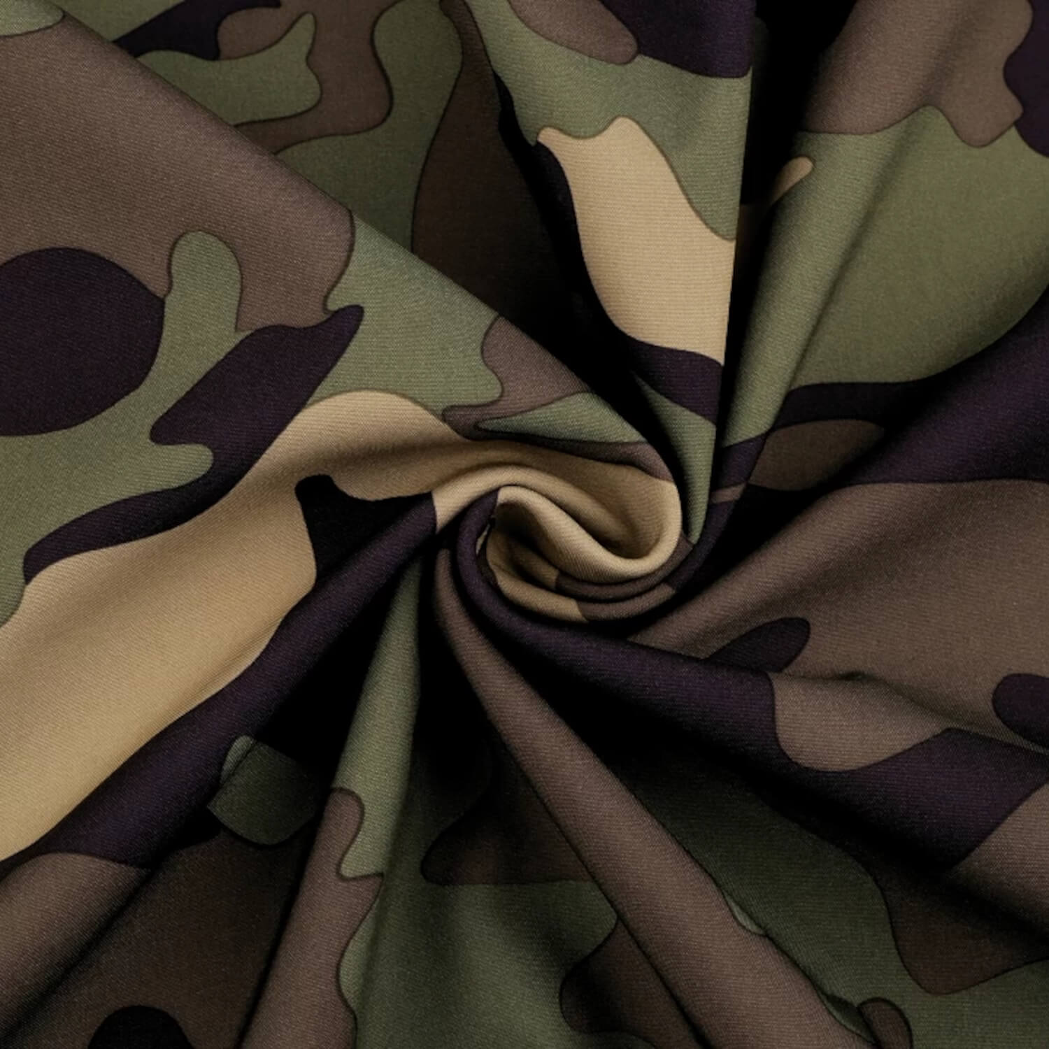 0,5 m | Winter Softshell Tarnstoff - 310 g/m² - 148 cm - Grün - Khaki