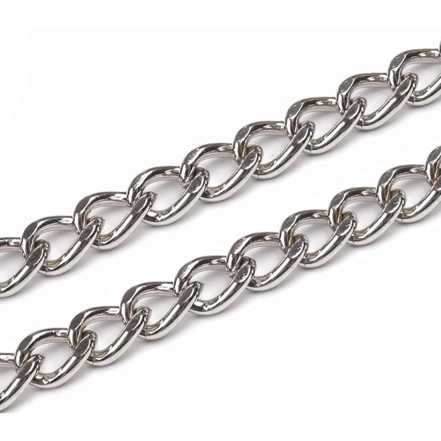 Kette für Handtaschen 120 cm Länge - Farbe: Nickel