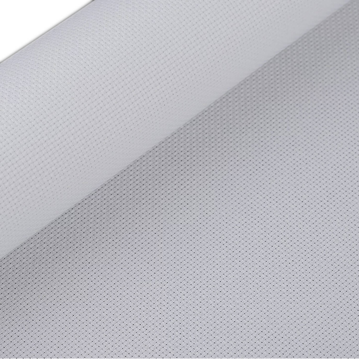 0,5m | Kreuzstich Stoff 50cm Breite - 54 Maschen Breite in Weiß