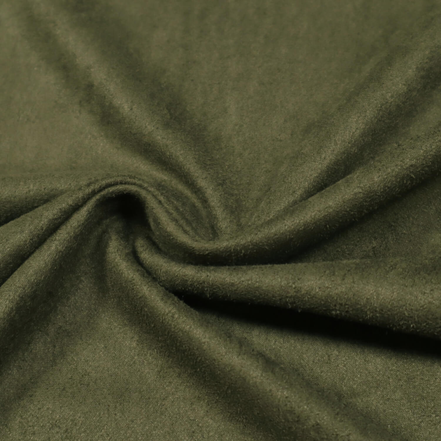 Wildleder-Imitat Unifarben 0,5 Meter x 160 cm - moosgrün