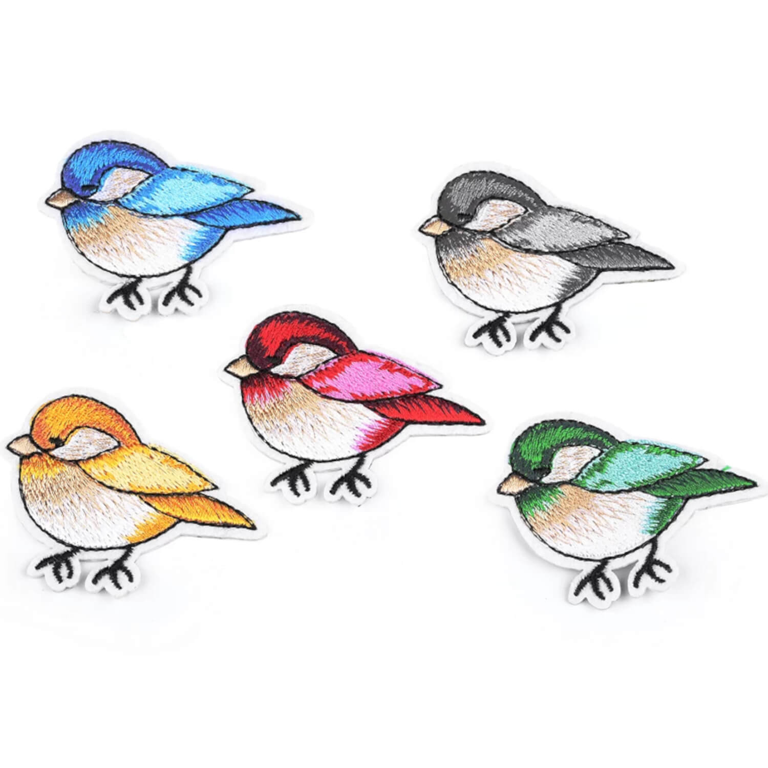 Aufbügler Vogel 4,5 x 6 cm - in verschiedenen Farben