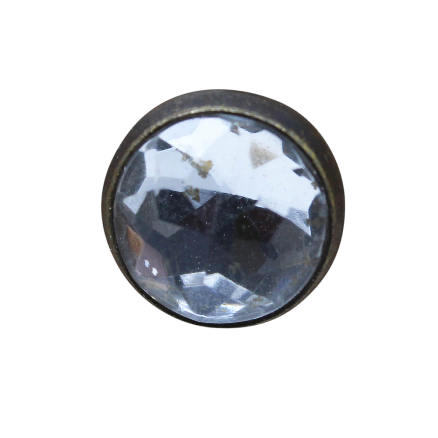 15 Ziernägel - Polsternägel - 11mm - Diamant Klar-Dunkel
