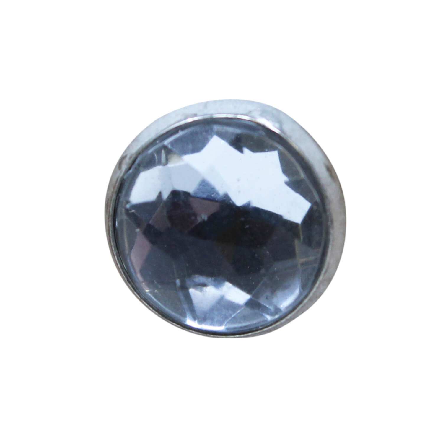 15 Ziernägel - Polsternägel - 11mm - Diamant Klar-Hell