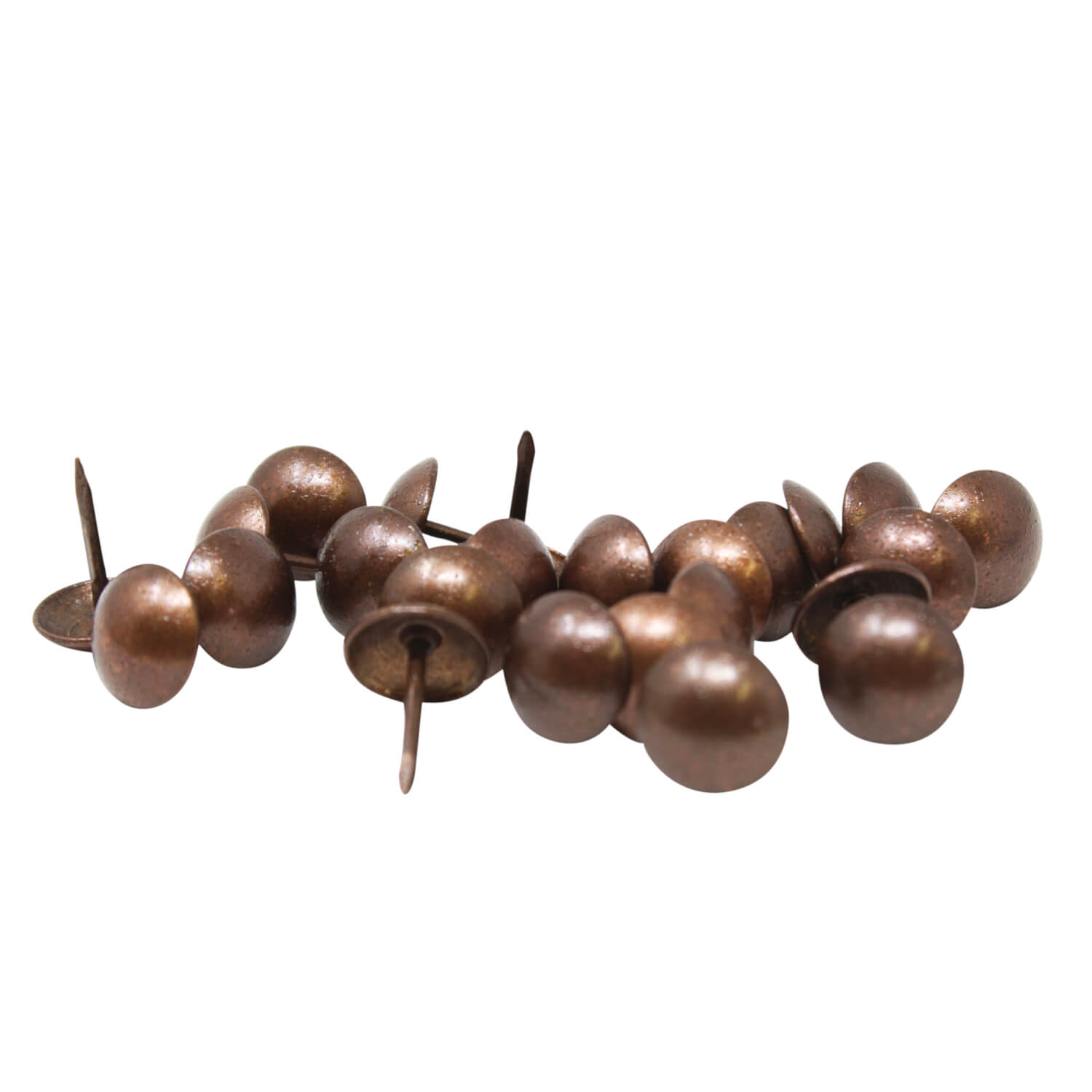 100 Ziernägel - Polsternägel - 11mm - Brüniert