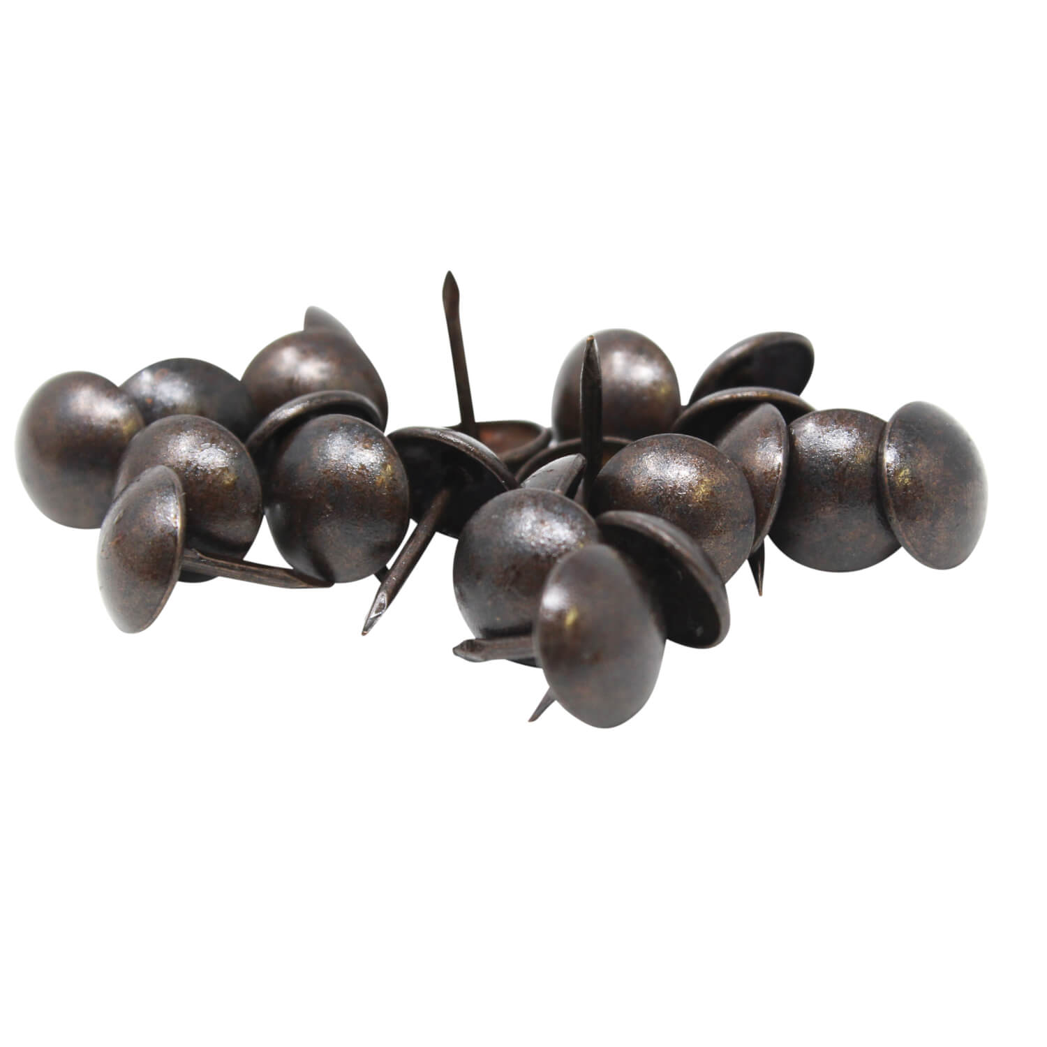 100 Ziernägel - Polsternägel - 11mm - Brüniert-Dunkel
