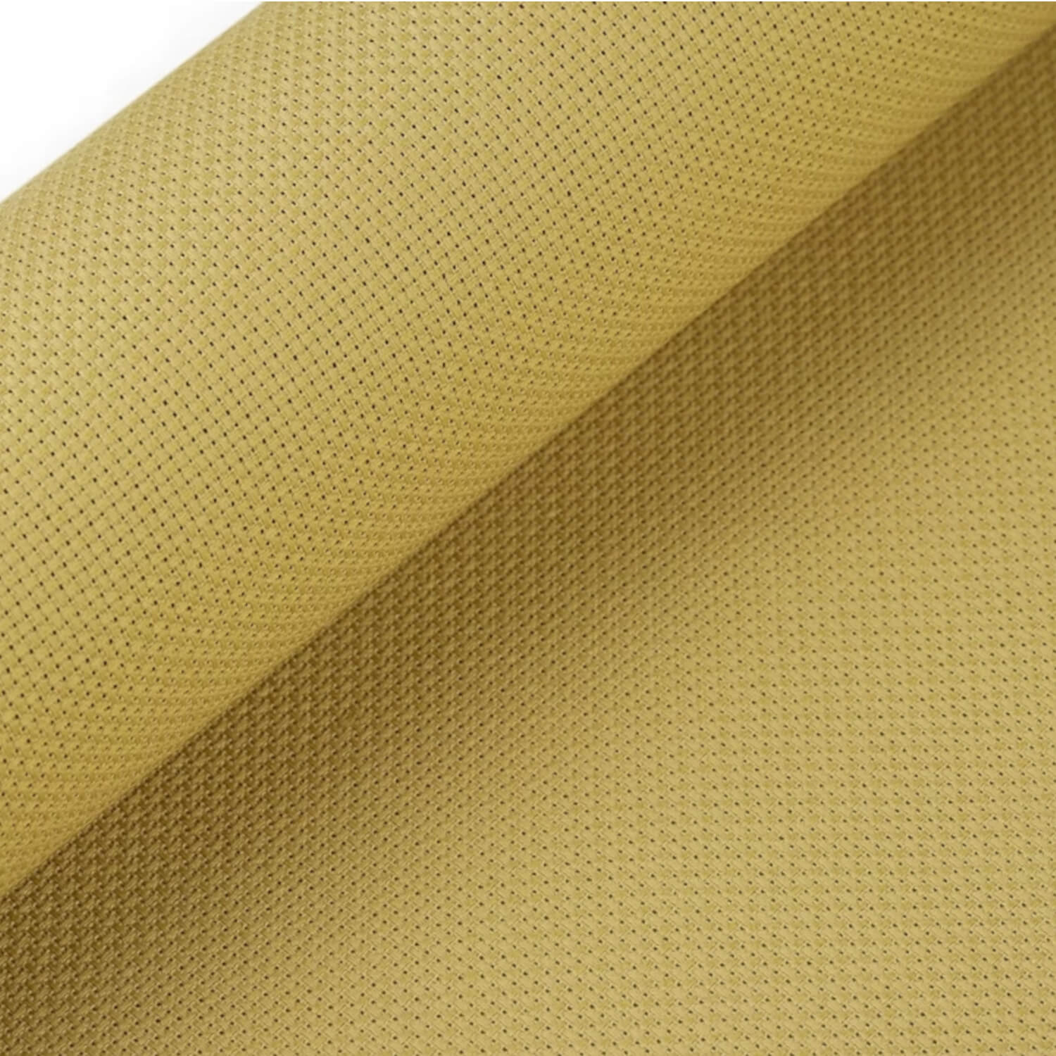 0,5m | Kreuzstich Stoff 50cm Breite - 54 Maschen Breite in Senfbraun