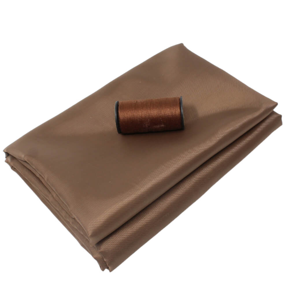 2 Meter Futterstoff & 200 Meter Allesnäher, Farbe: Hellbraun