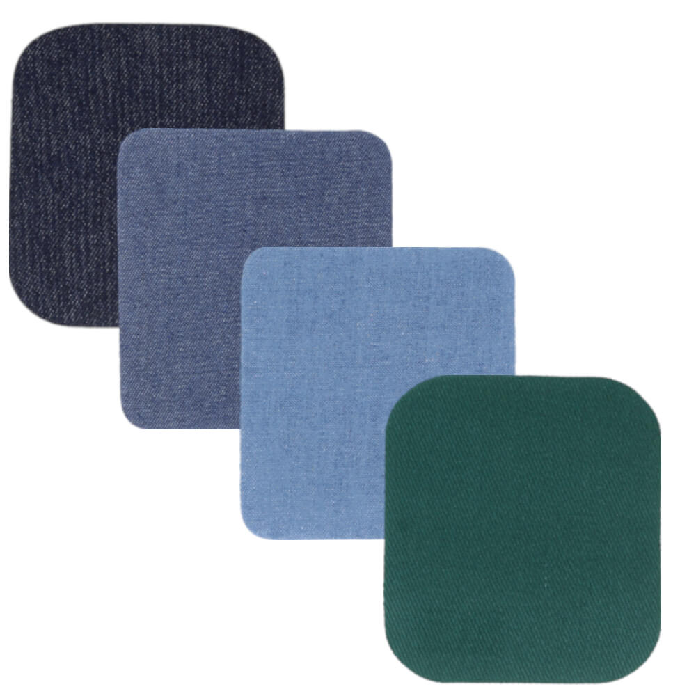 Jeansflicken zum Aufbügeln, 9,5x10,5cm, 100% Baumwolle