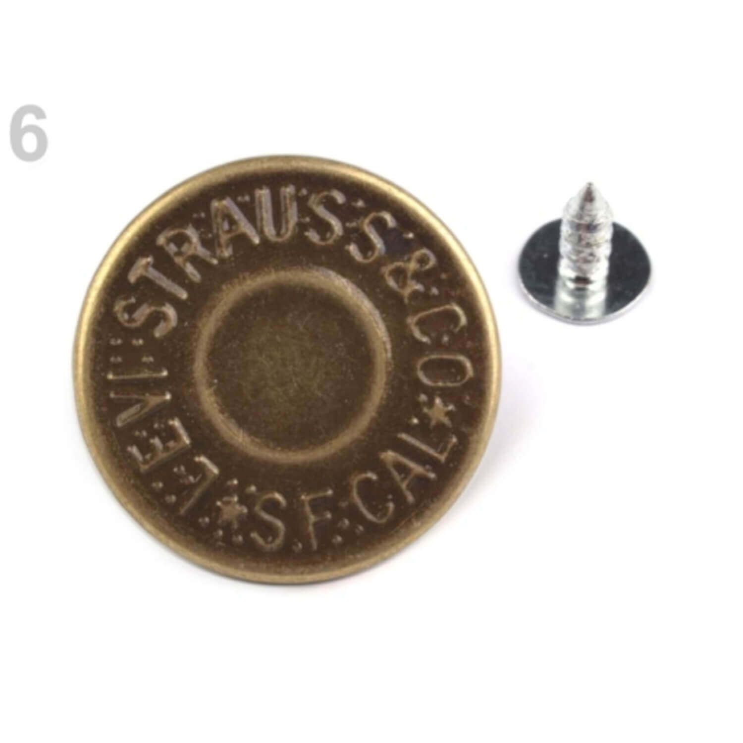 10 Jeansknöpfe 20mm (32") Knopf Hosenknopf Metallknöpfe Nähfrei Patentknopf - Bild 11 von 13