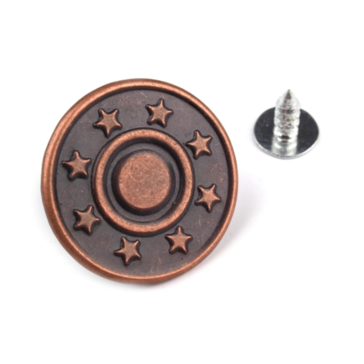 10 Jeansknöpfe 20mm (32") Knopf Hosenknopf Metallknöpfe Nähfrei Patentknopf - Bild 10 von 13