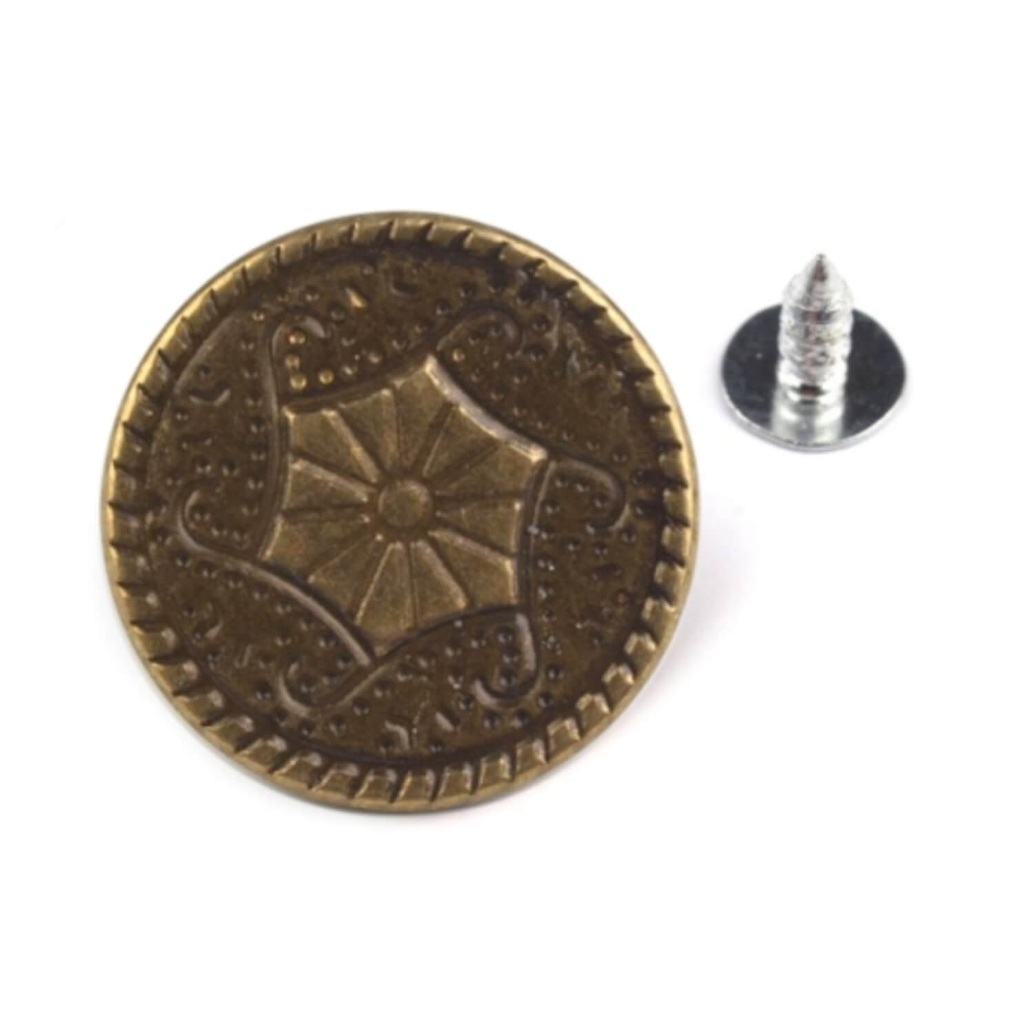 10 Jeansknöpfe 20mm (32") Knopf Hosenknopf Metallknöpfe Nähfrei Patentknopf - Bild 13 von 13
