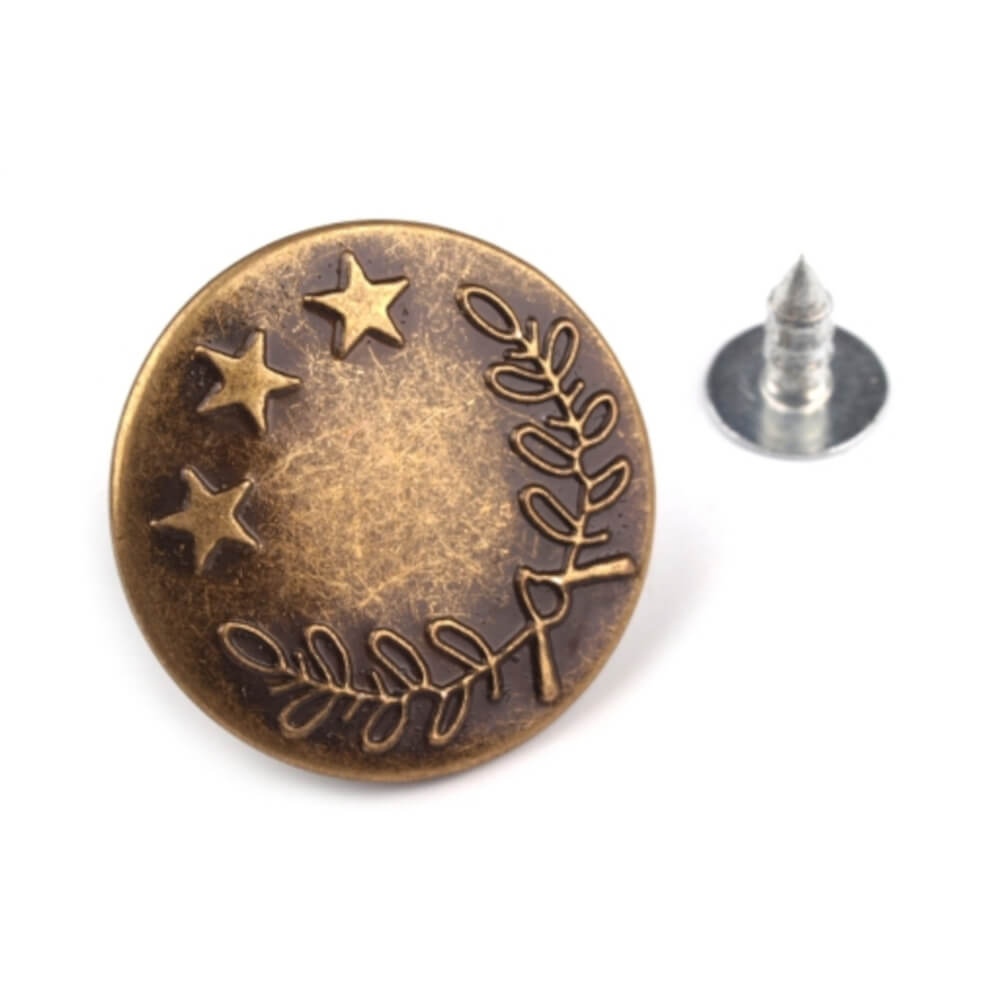 10 Jeansknöpfe 20mm (32") Knopf Hosenknopf Metallknöpfe Nähfrei Patentknopf - Bild 5 von 13