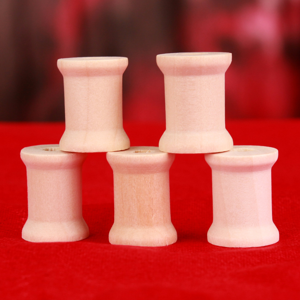 5 Holzspulen - 15x19 mm