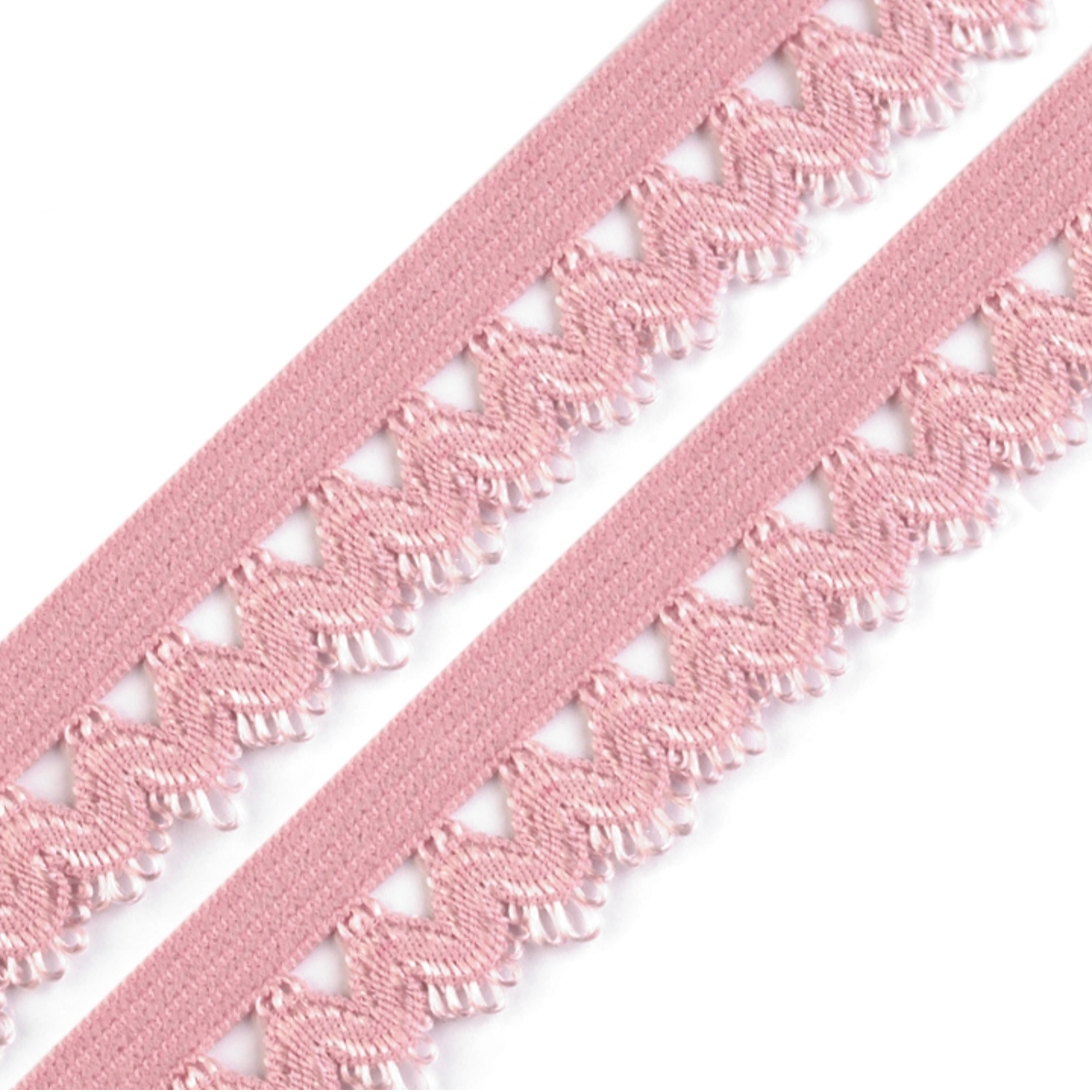 Rüschengummi - 15mm - Pink (dunkel 15)