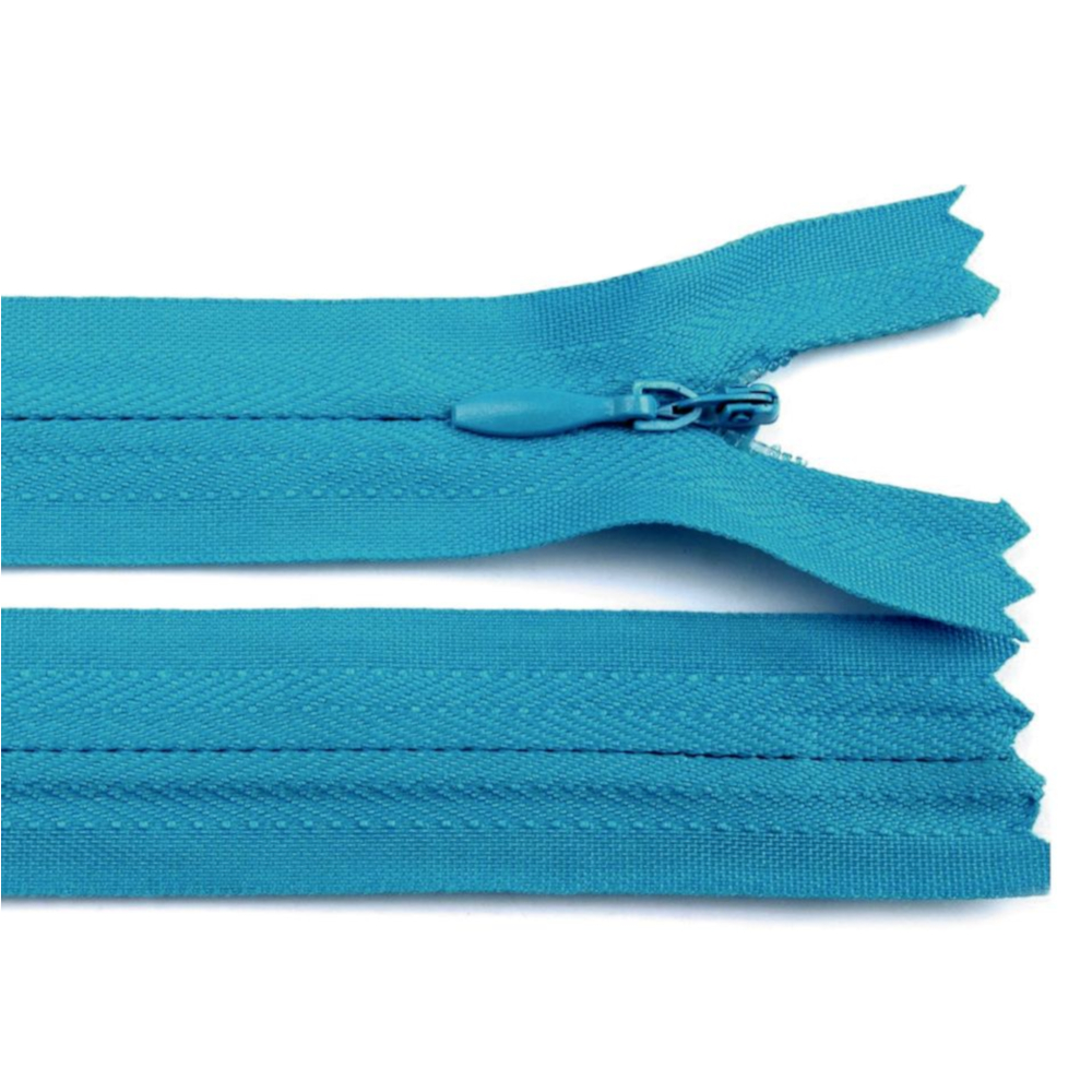 60 cm Reißverschluss nicht teilbar RV 2,3cm mit Autolock in Horizont-Blau