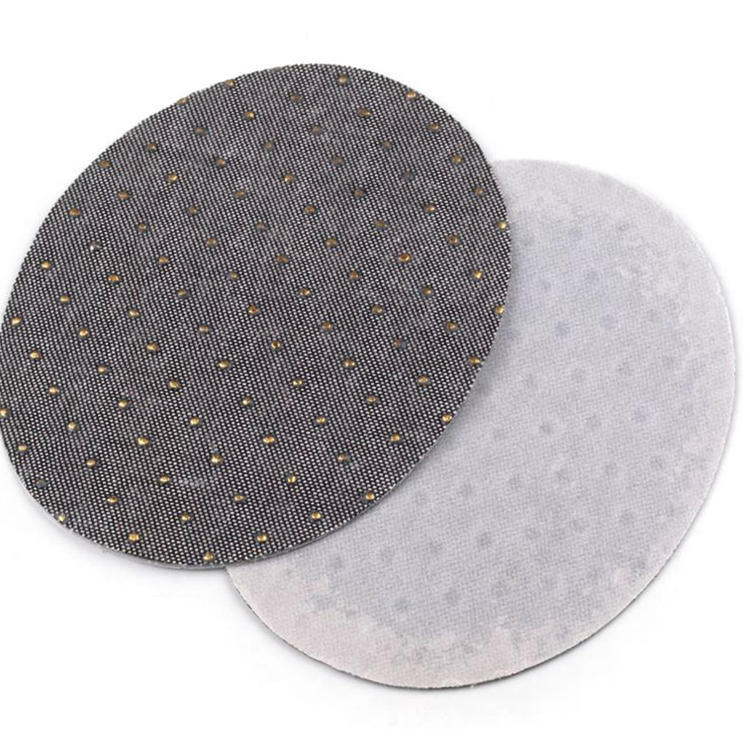 2x Jeans Aufbügler / Flicken - 6,8x8,5 cm - Grau (5)