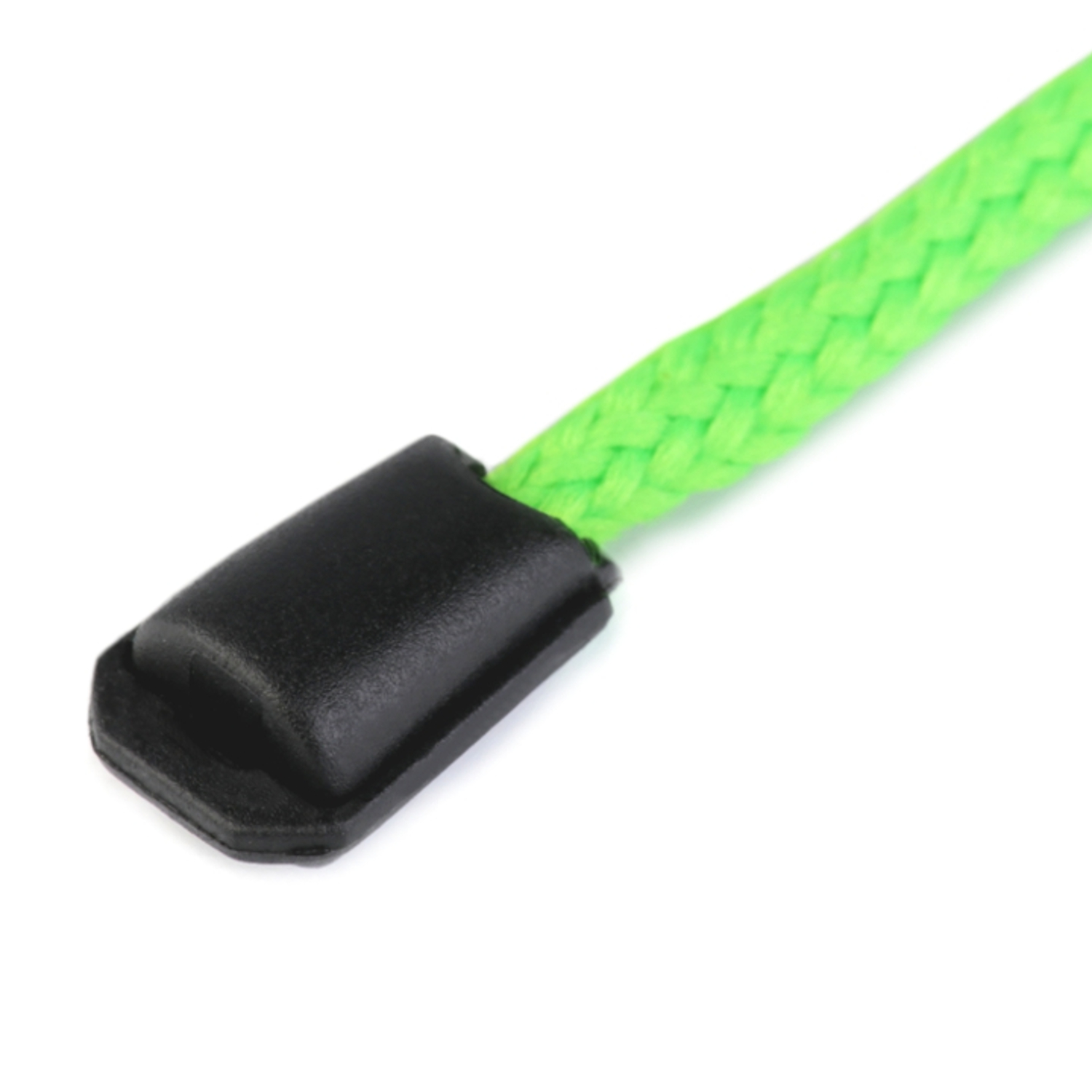 10 Kordelendstücke mit Click-System - 11x16mm  in Schwarz