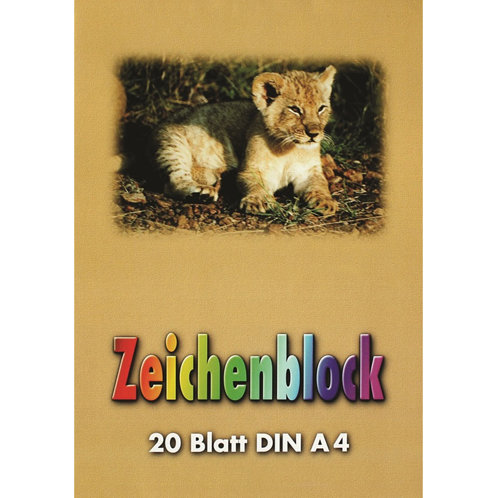 A4 Zeichenblock 90g/² kopfgeleimt mit 20 Blatt