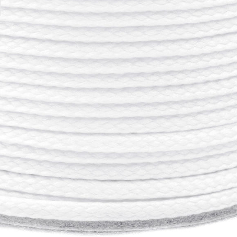 Polyesterschnur 4mm aus 100% Polyester in Off White (0003)
