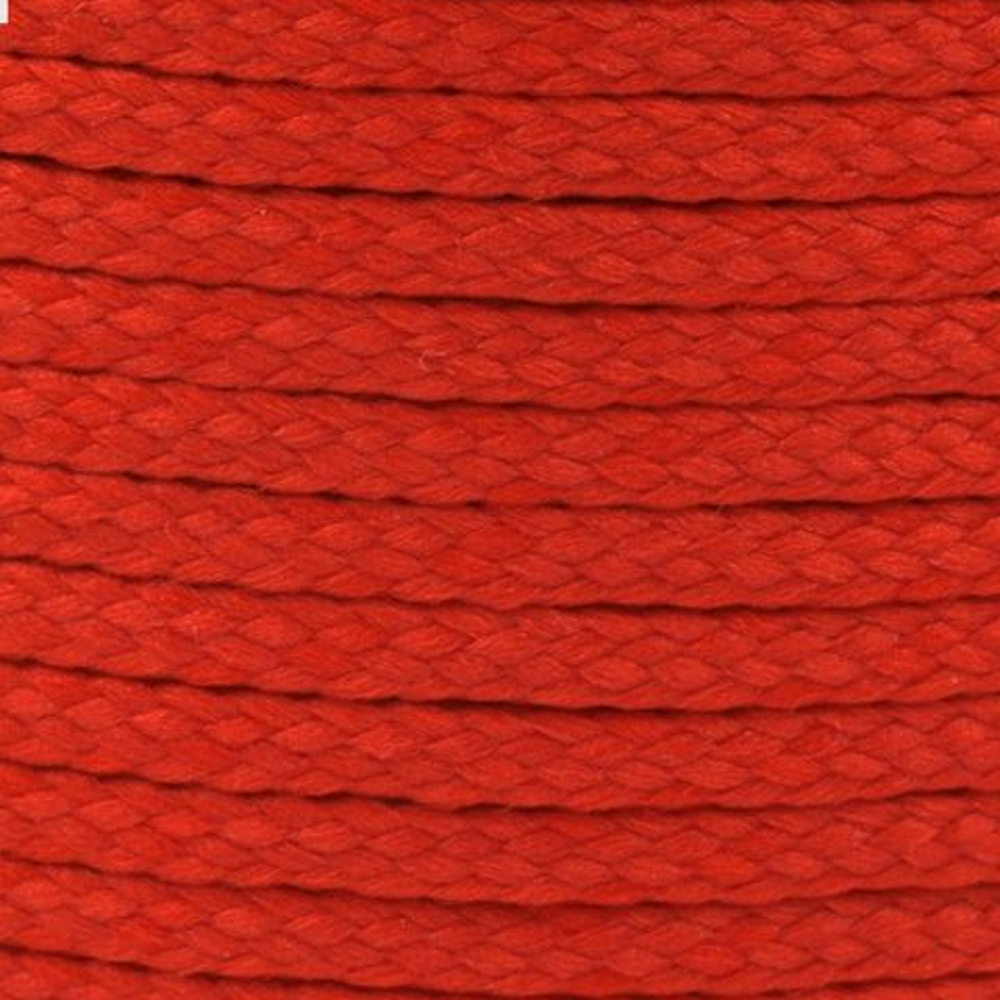 Polyesterschnur 4mm aus 100% Polyester in Rot (3119)