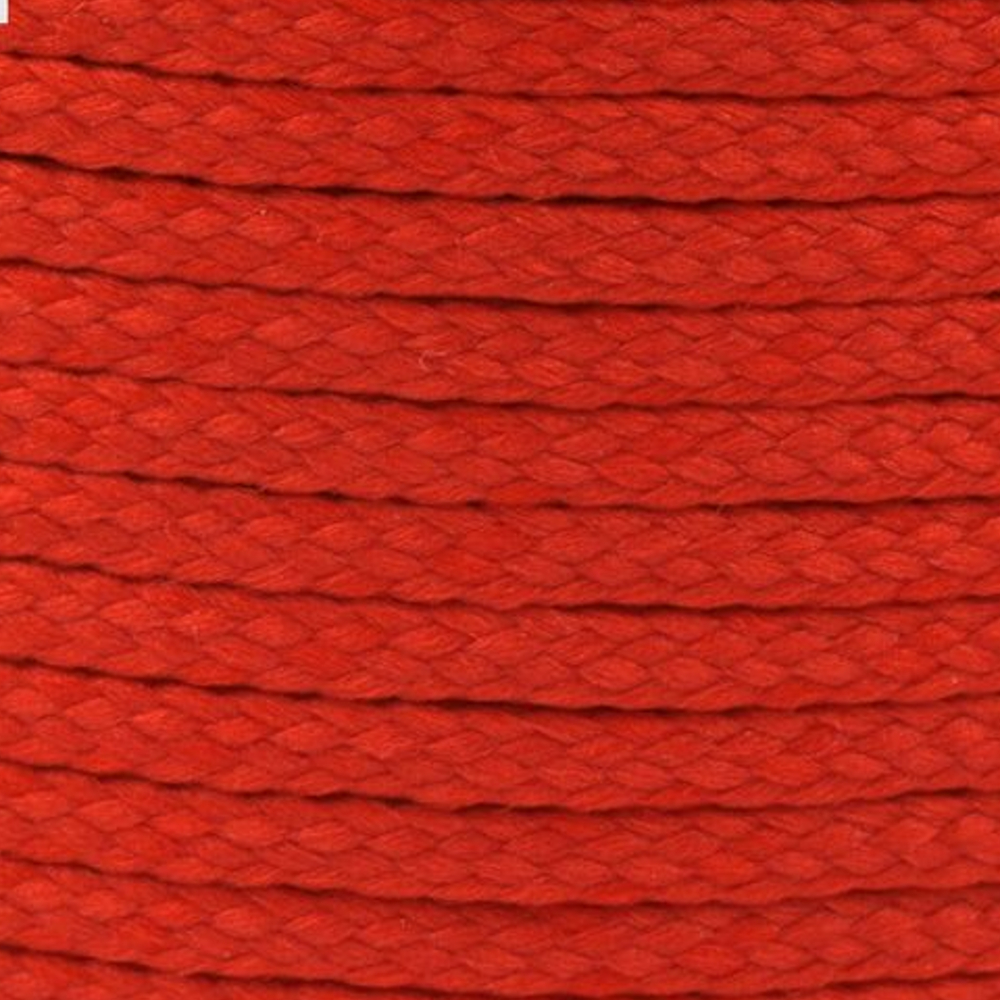 Polyesterschnur 4mm aus 100% Polyester in Rot (3119)