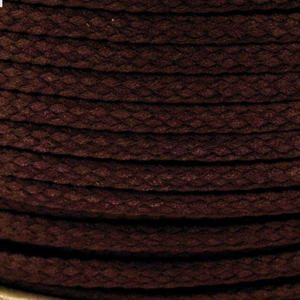 Polyesterschnur 4mm aus 100% Polyester in Dunkelbraun (7679)