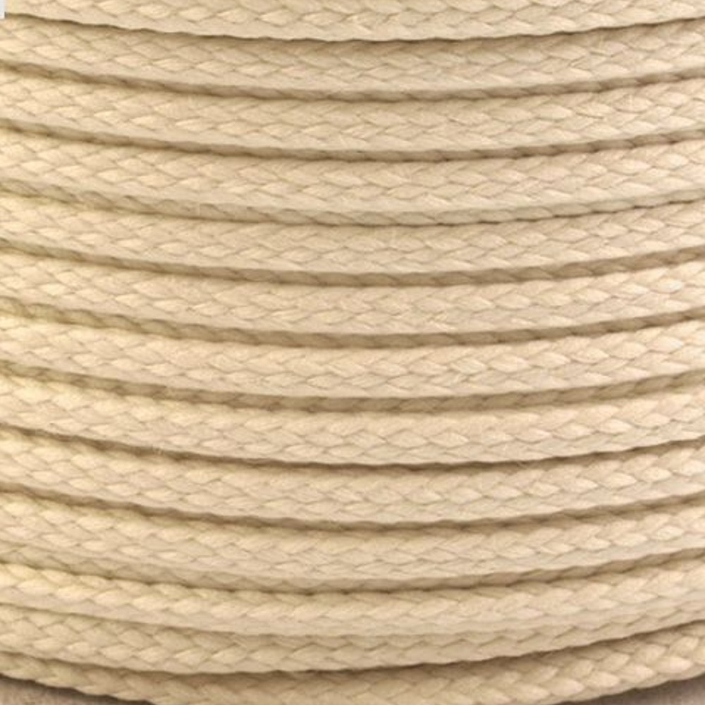 Polyesterschnur 4mm aus 100% Polyester in Beige 0408A