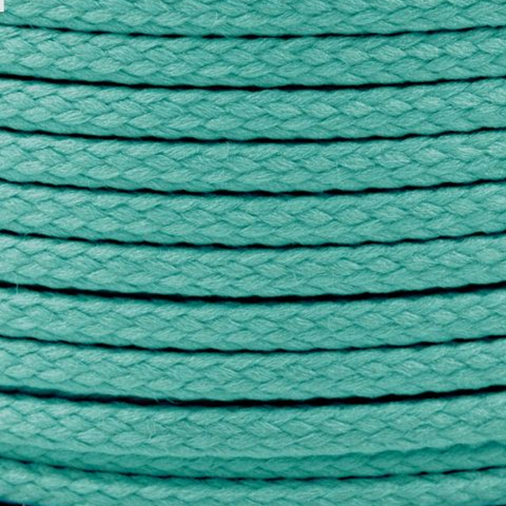 Polyesterschnur 4mm aus 100% Polyester in Türkis hell 5305